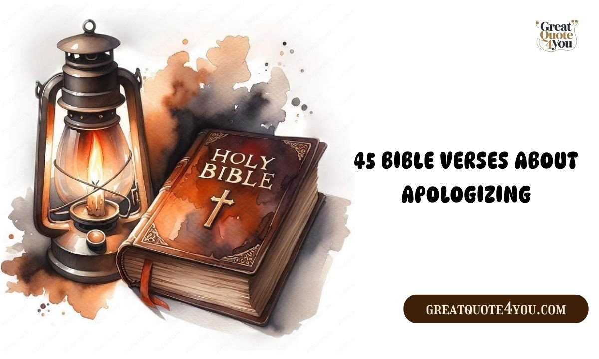 45 Bible Verses About Apologizing