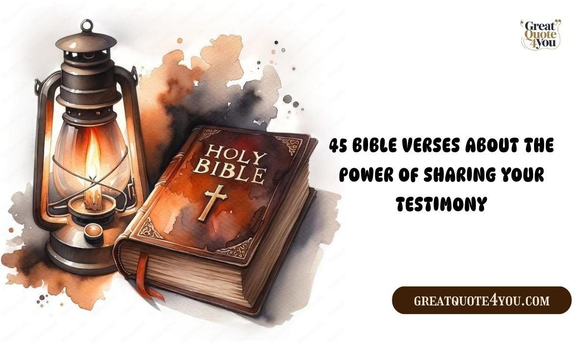 45 Bible Verses About the Power of Sharing Your Testimony