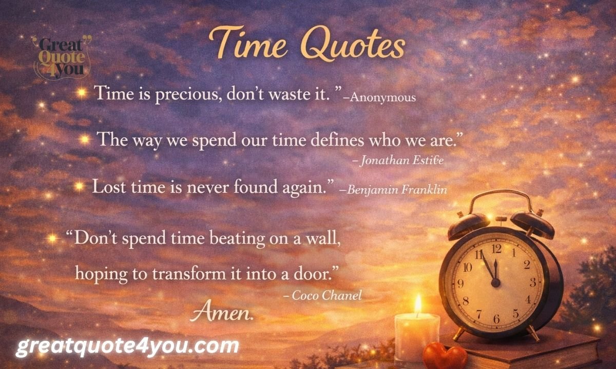 133 Time Quotes (Profound, Important, Inspiring)
