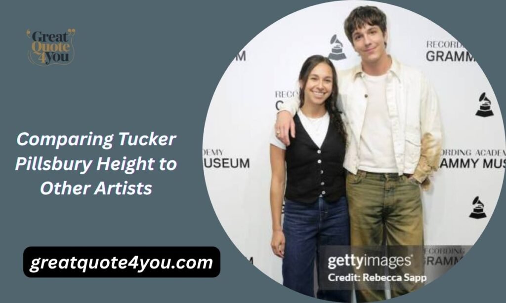 Comparing Tucker Pillsbury Height to Other Artists