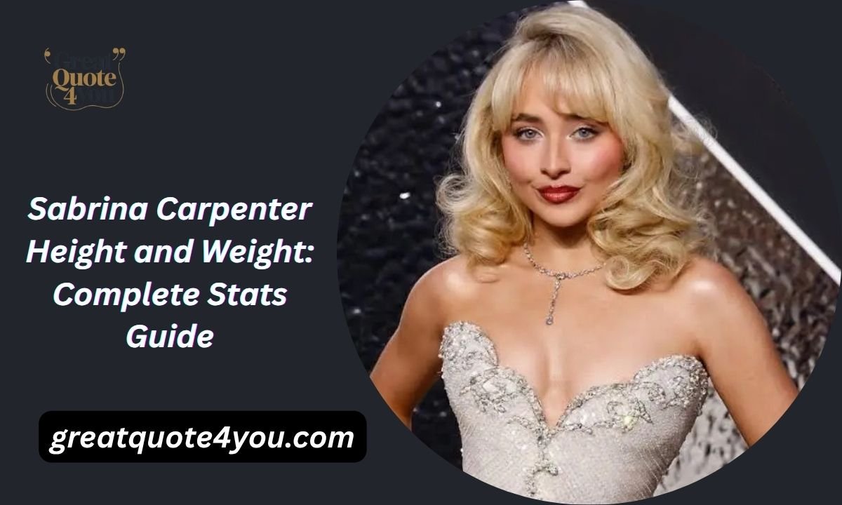 Sabrina Carpenter Height and Weight: Complete Stats Guide